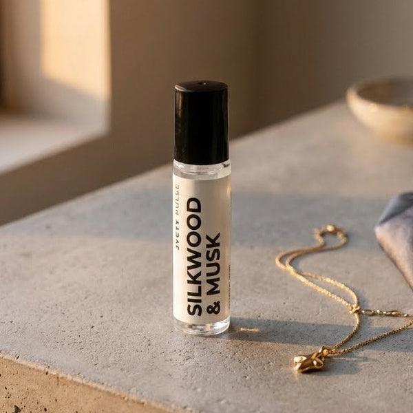 perfume oil that lasts forever. Silkwood & musk. JYCTY amazing smell