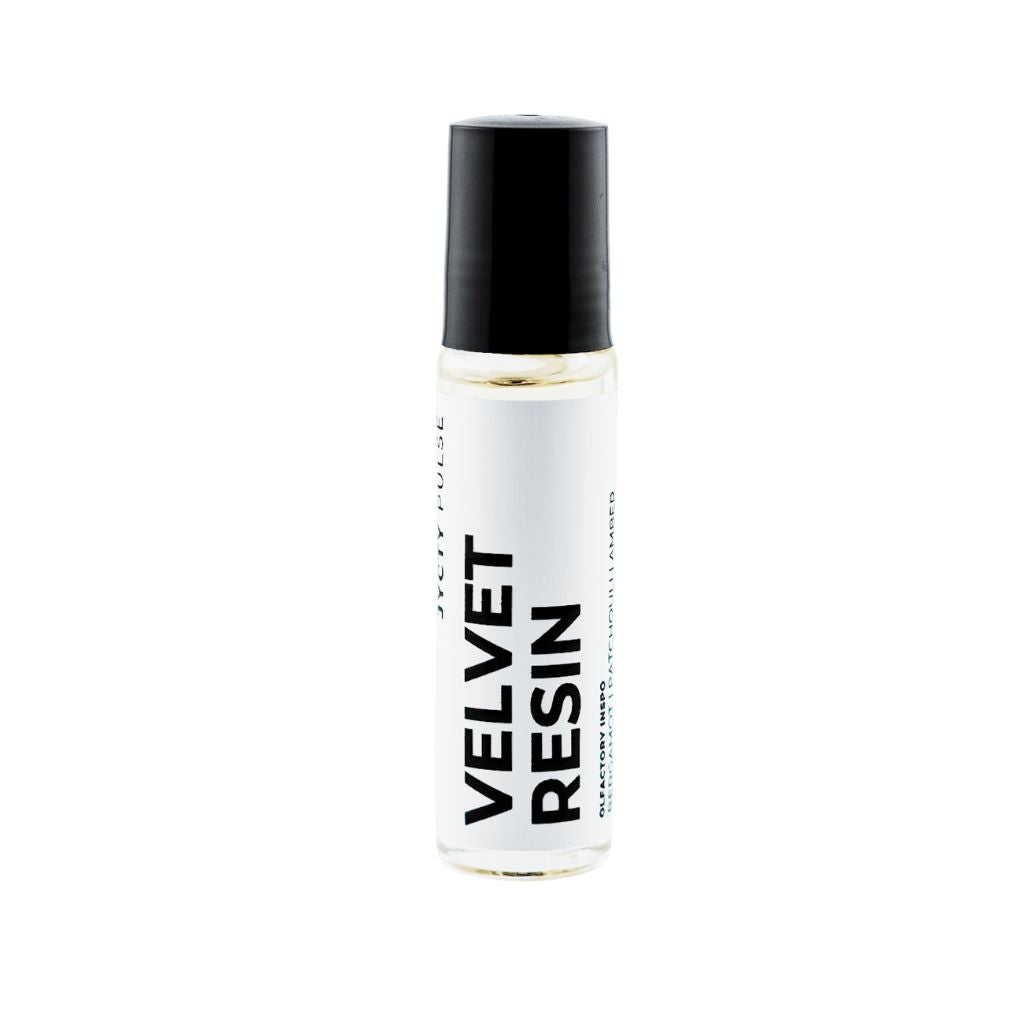 Bottle of Velvet Resin on a white background
