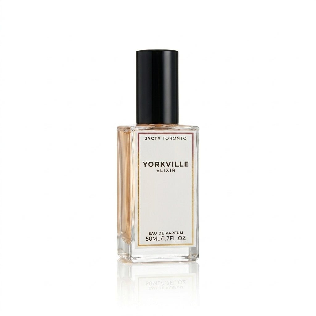 WHITE BACKGROUND YORKVILLE PERFUME BOTTLE 50ML BY JYCTY